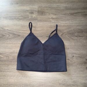 Dynamite Black Cropped V-Neck Cami